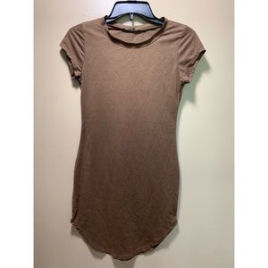 Cute and Classy Faux Suede Dress